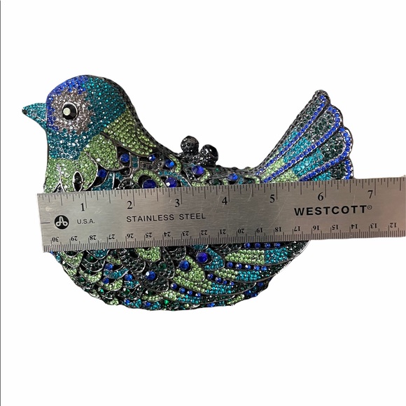 Jeweled Bird Evening Purse - Picture 7 of 10